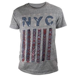 Aeropostale Heather Grey Tee with Embroidery